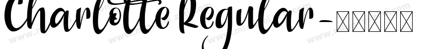 Charlotte Regular字体转换